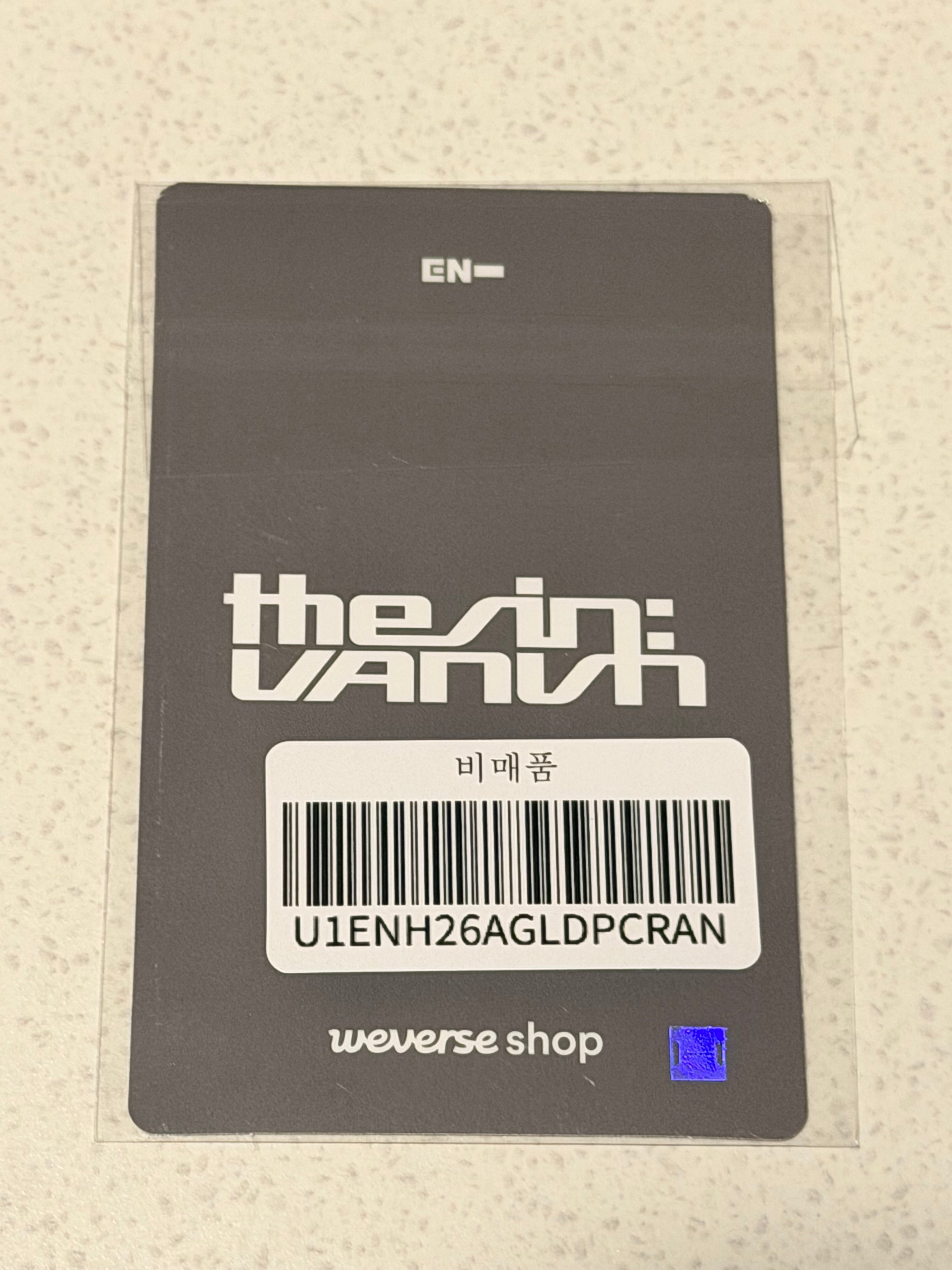 WEVERSE SHOP BENEFIT PHOTOCARD