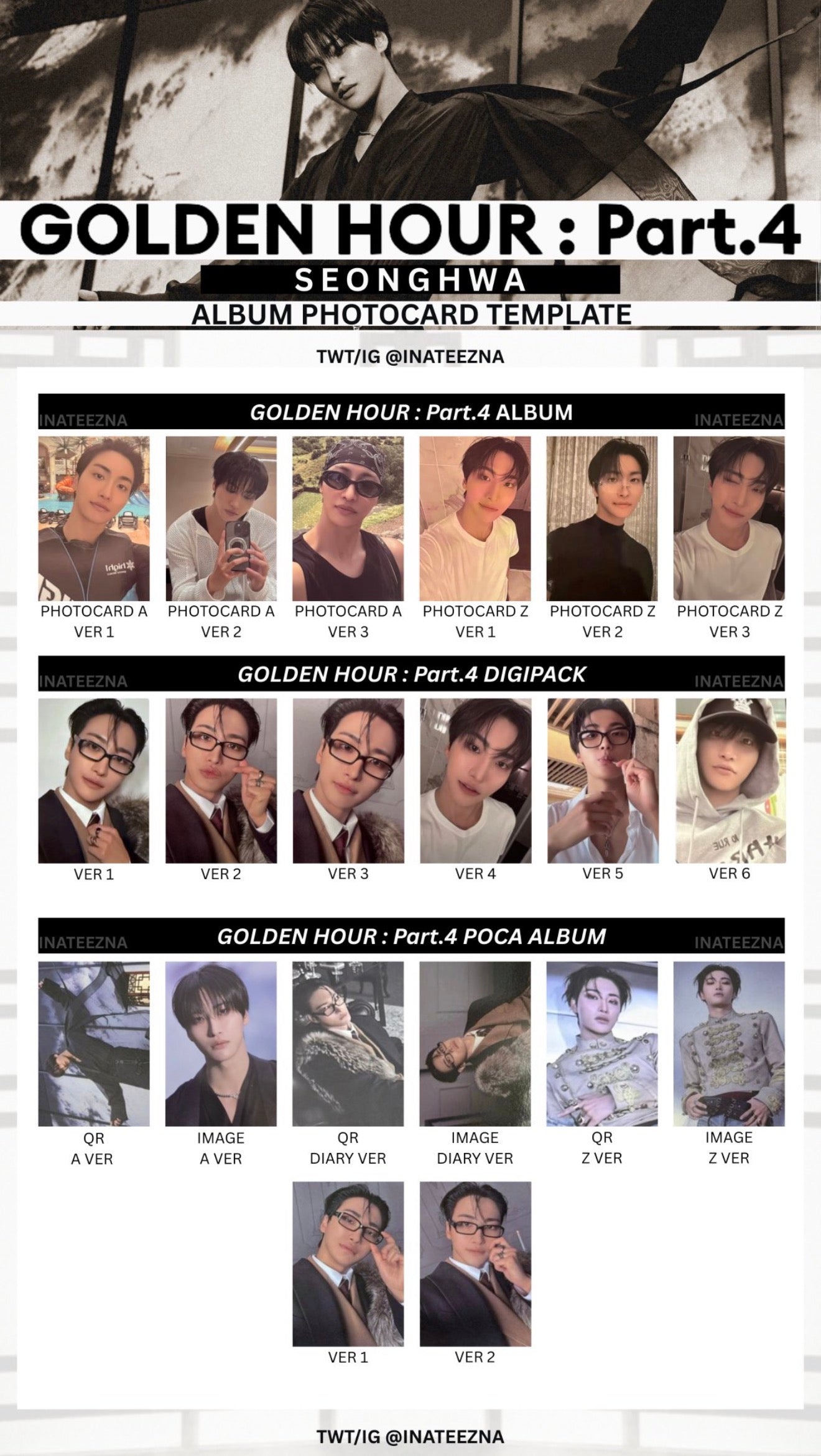 SEONGHWA PHOTOCARDS
