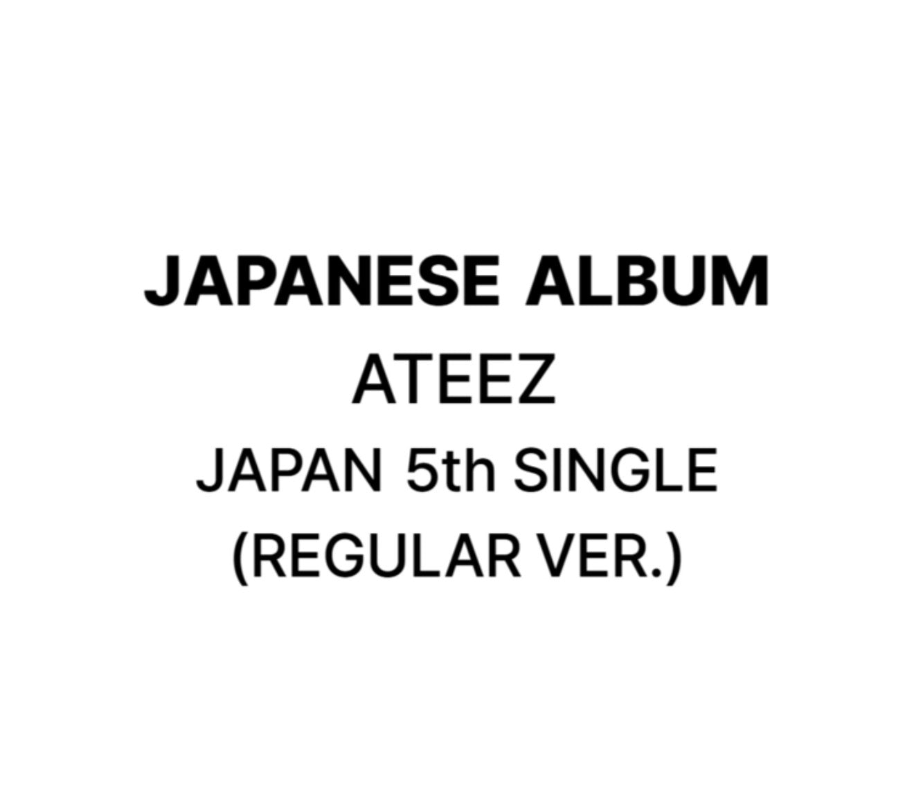 5TH JAPAN SINGLE