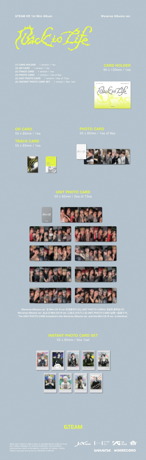 BACK TO LIFE [WEVERSE ALBUM VER]