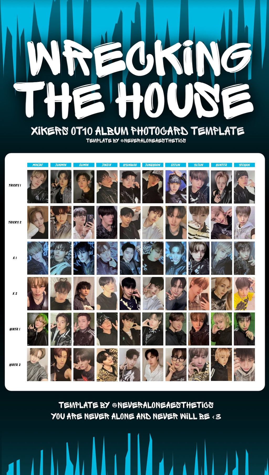 WRECKING THE HOUSE [ALBUM PHOTOCARDS] [HIKER 1/HIKER 2]