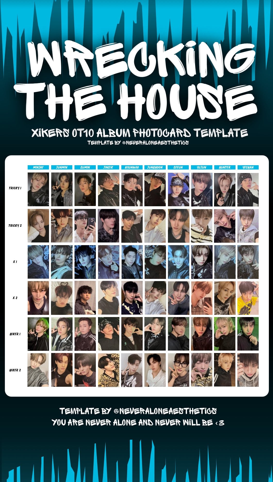 WRECKING THE HOUSE [ALBUM PHOTOCARDS] [HIKER 1/HIKER 2]