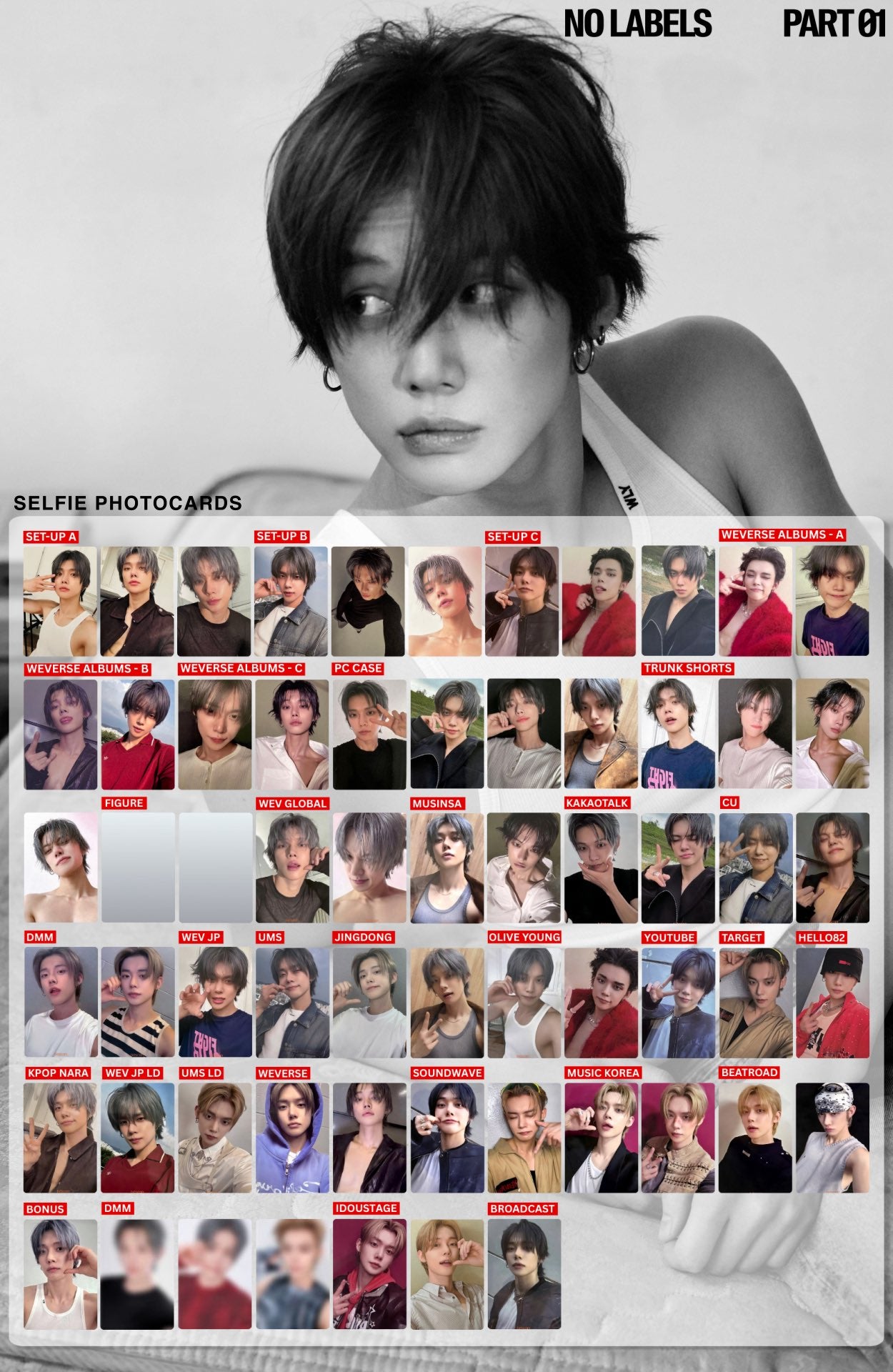 NO LABELS PART.01 [PRE-ORDER BENEFIT PHOTOCARDS]